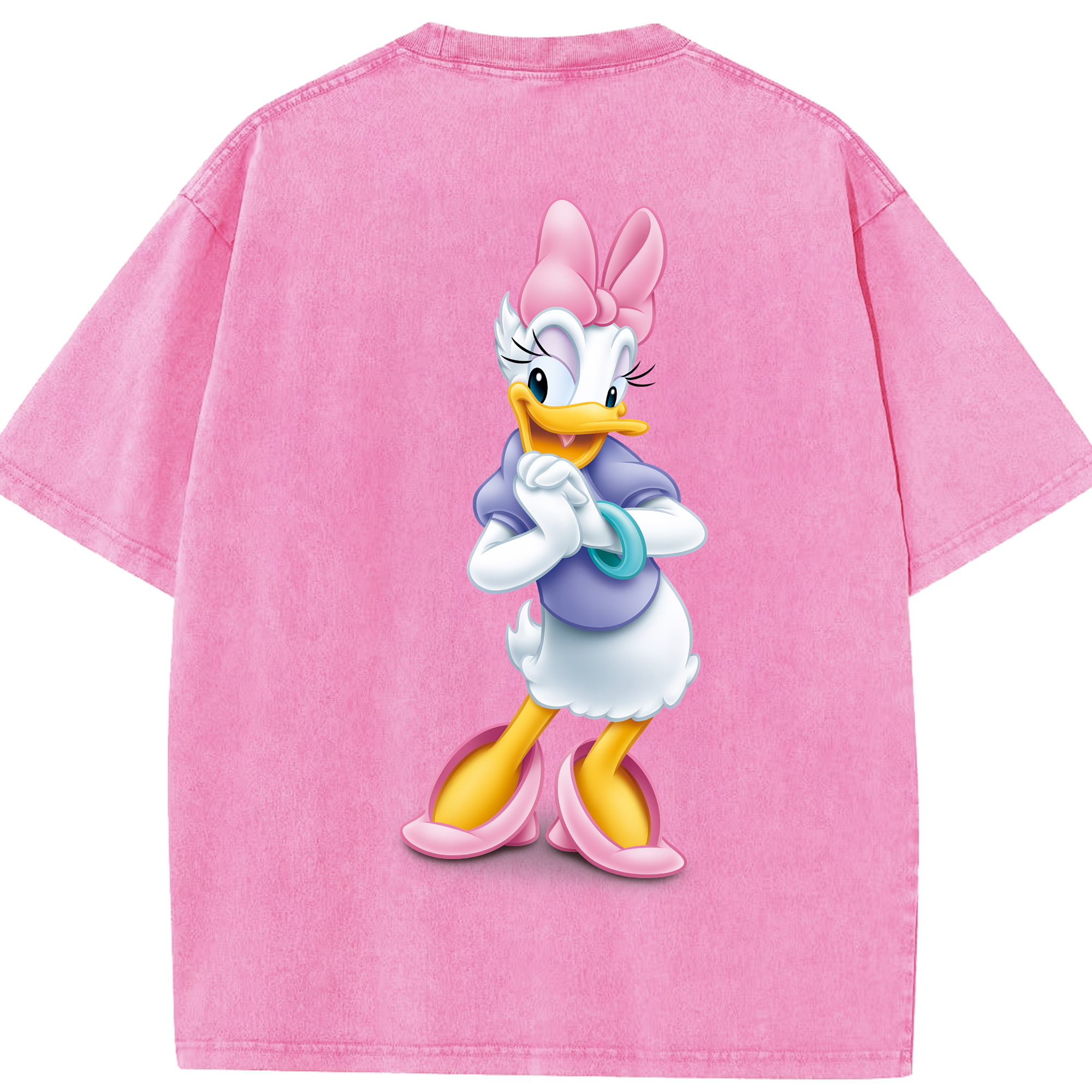 （画像用） ミッキーマウス Mickey Mouse 綿100% ヴィンテージ風 半袖Tシャツ（背面プリント）